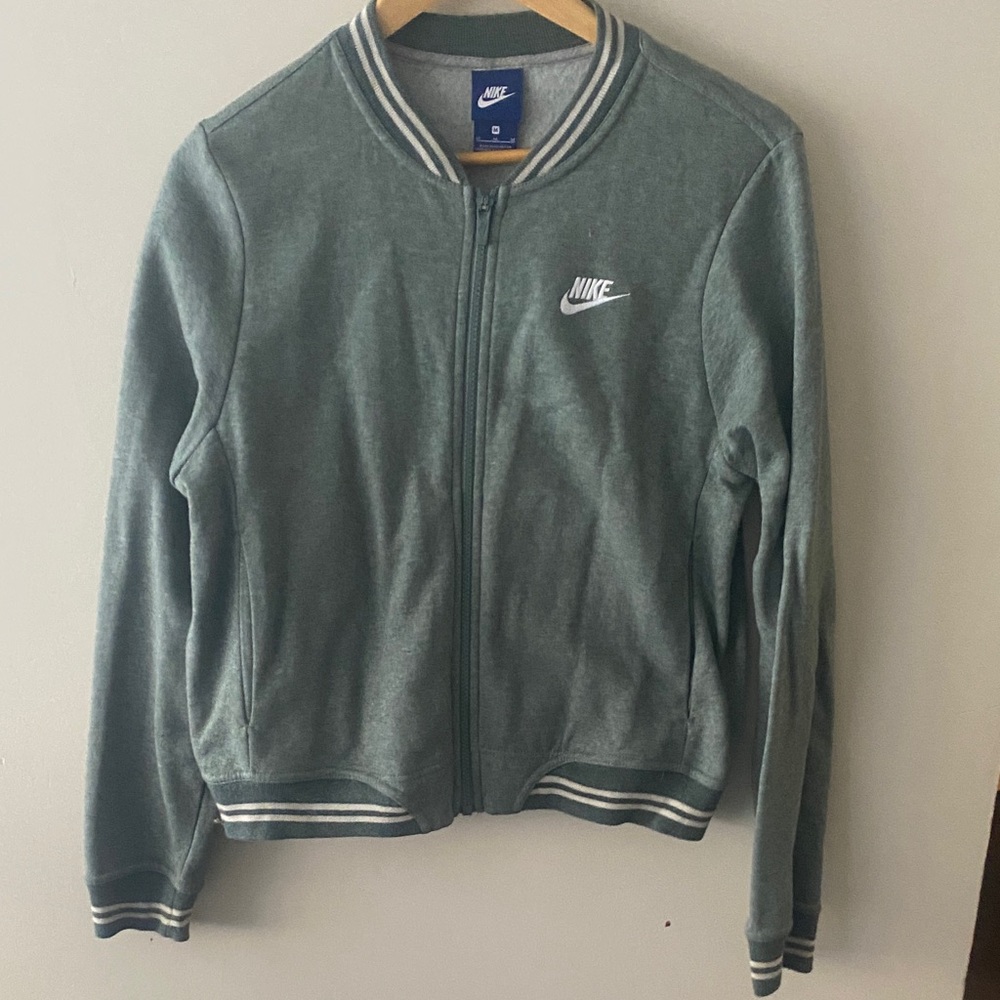 Nike Women's Varsity Jacket in Forest Green